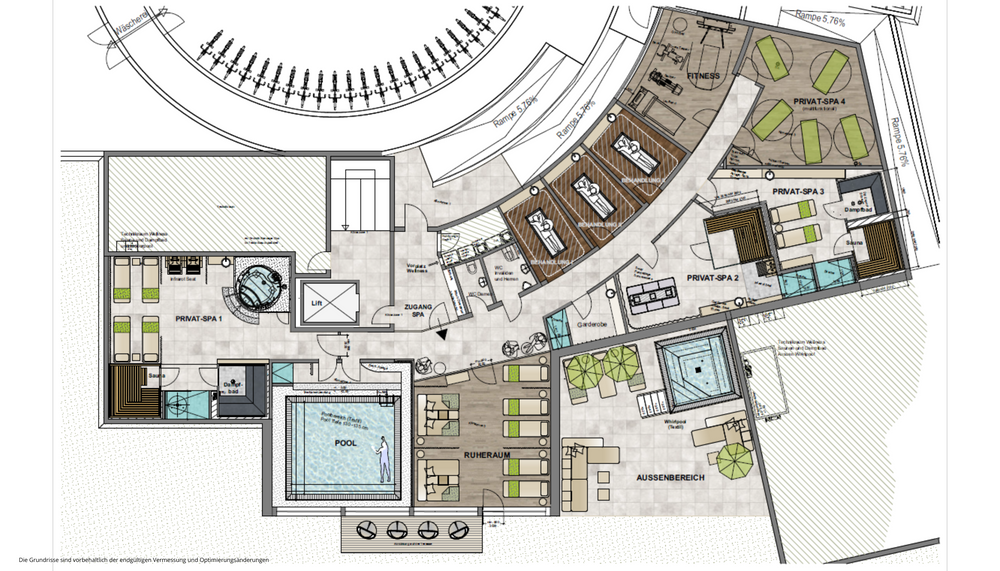 Wellness area floor plan Summum Lodge Saas-Fee.png